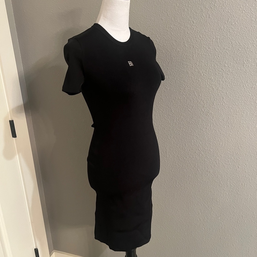 Authentic Givenchy ribbed black mini dress - Picture 9 of 15